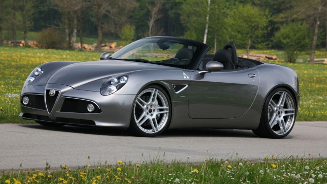 Alfa Romeo 8C Spider Edition italy cars wallpapers.