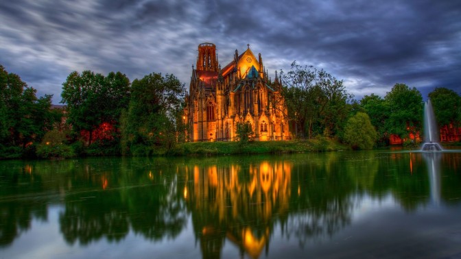 Cathedral on a lake