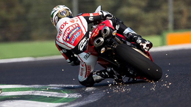 Ducati Motorcycle Turn Speed