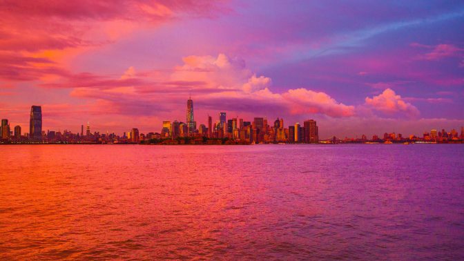 New York City Pink Sunset